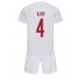 Billige Danmark Simon Kjaer #4 Bortetrøye Barn VM 2022 Kortermet (+ korte bukser)